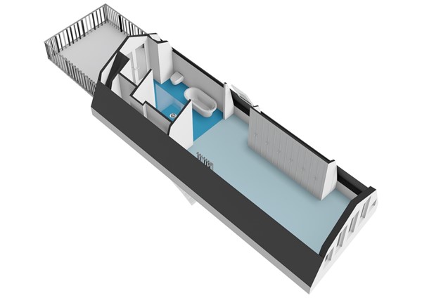 Floorplan - Oude Rijn 86, 2312 HH Leiden